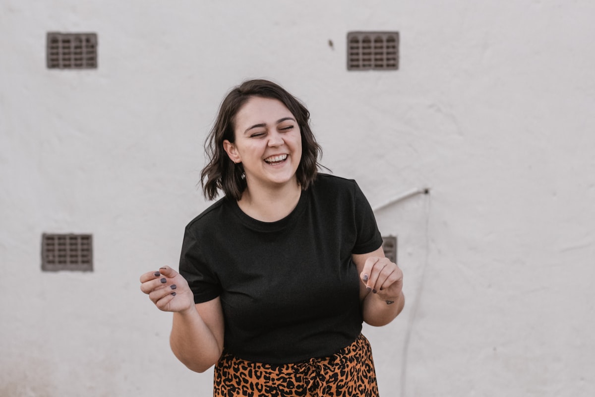 Person experiencing positive mental transformation